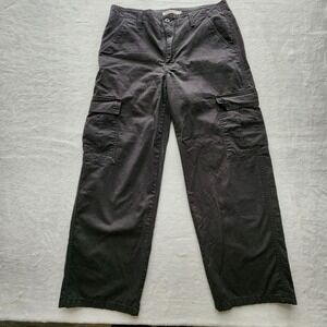 Levi's '94 Baggy Cargo Pants Womens 30 Black Cotton Casual Utility Streetwear